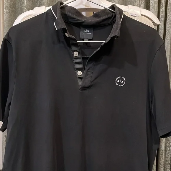 ARMANI EXCHANGE
Black Slim Fit Polo T-Shirt - Picture 5 of 11